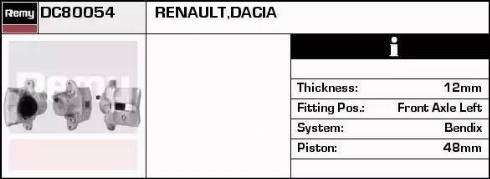 Remy DC80054 - Pinza freno autozon.pro