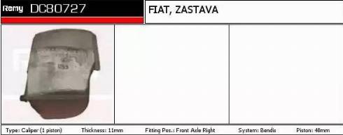 Remy DC80727 - Pinza freno autozon.pro