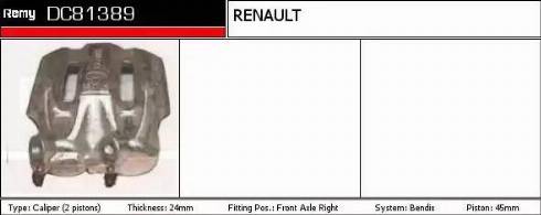 Remy DC81389 - Pinza freno autozon.pro