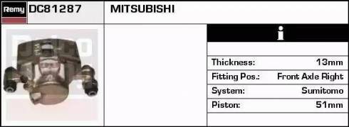 Remy DC81287 - Pinza freno autozon.pro