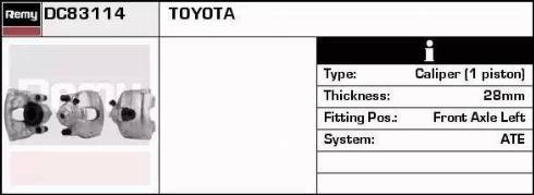 Remy DC83114 - Pinza freno autozon.pro
