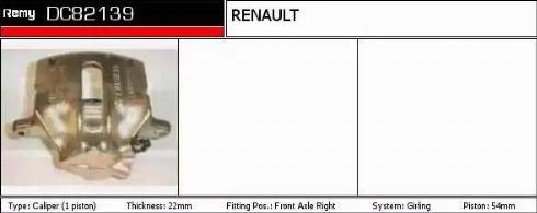 Remy DC82139 - Pinza freno autozon.pro