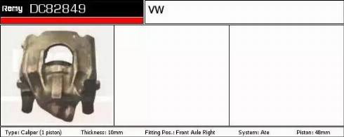 Remy DC82849 - Pinza freno autozon.pro