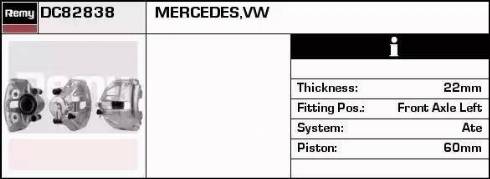 Remy DC82838 - Pinza freno autozon.pro