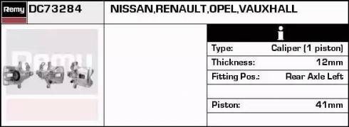 Remy DC73284 - Pinza freno autozon.pro