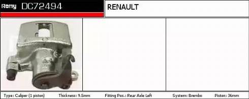 Remy DC72494 - Pinza freno autozon.pro