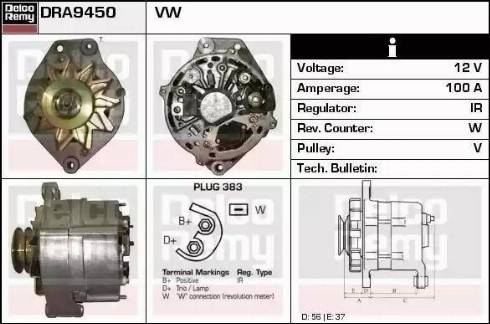 Remy DRA9450 - Alternatore autozon.pro