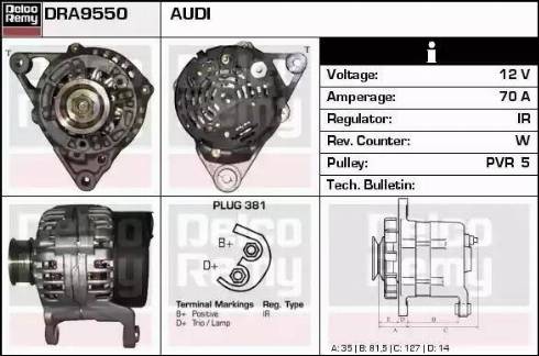 Remy DRA9550 - Alternatore autozon.pro