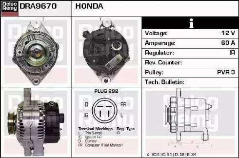 Remy DRA9670 - Alternatore autozon.pro