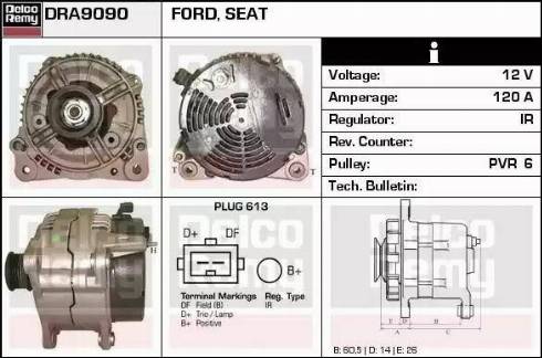 Remy DRA9090 - Alternatore autozon.pro