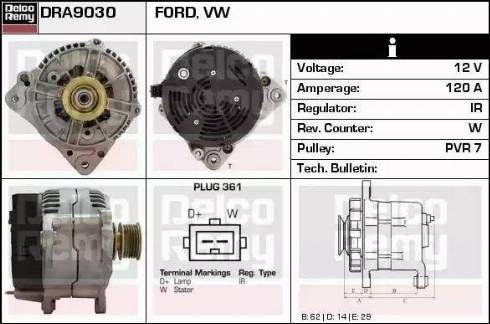 Remy DRA9030 - Alternatore autozon.pro