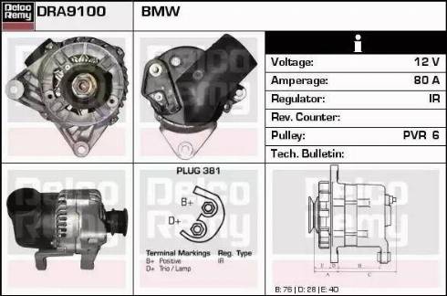 Remy DRA9100 - Alternatore autozon.pro