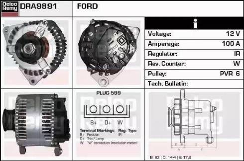 Remy DRA9891 - Alternatore autozon.pro