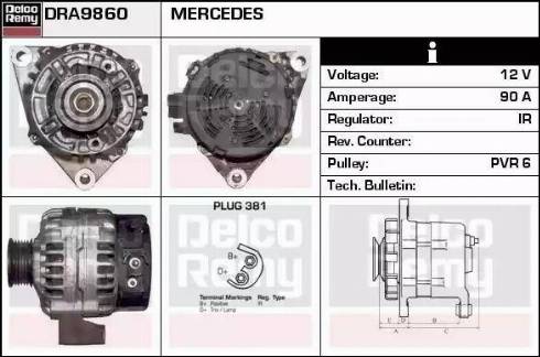 Remy DRA9860 - Alternatore autozon.pro