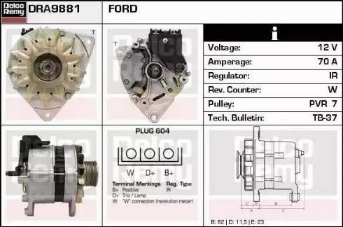 Remy DRA9881 - Alternatore autozon.pro