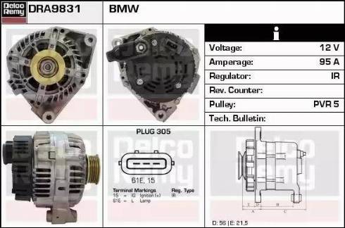 Remy DRA9831 - Alternatore autozon.pro