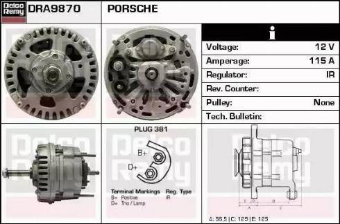 Remy DRA9870 - Alternatore autozon.pro