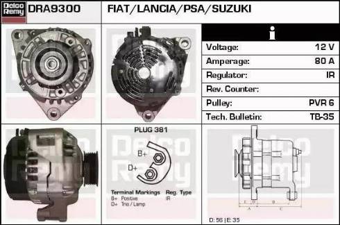 Remy DRA9300 - Alternatore autozon.pro