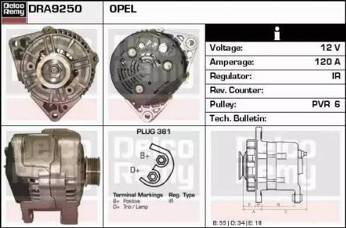 Remy DRA9250 - Alternatore autozon.pro