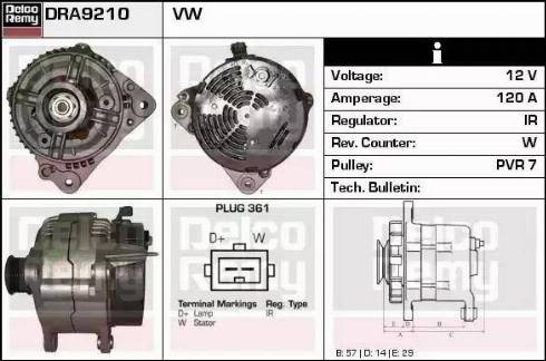 Remy DRA9210 - Alternatore autozon.pro