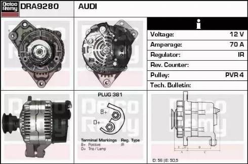 Remy DRA9280 - Alternatore autozon.pro