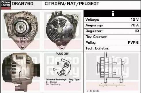 Remy DRA9760 - Alternatore autozon.pro