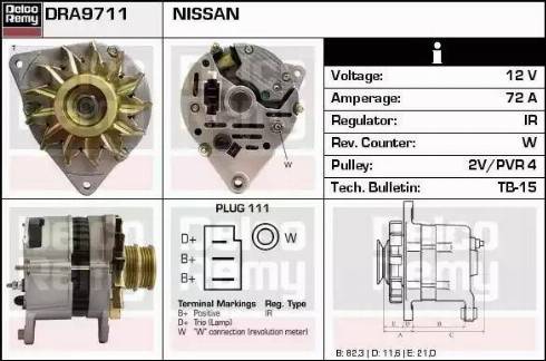 Remy DRA9711 - Alternatore autozon.pro