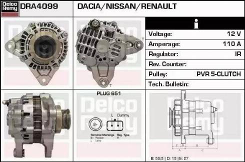 Remy DRA4099 - Alternatore autozon.pro