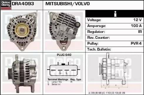 Remy DRA4093 - Alternatore autozon.pro