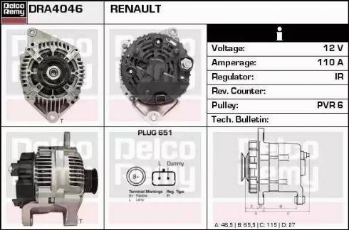 Remy DRA4046 - Alternatore autozon.pro