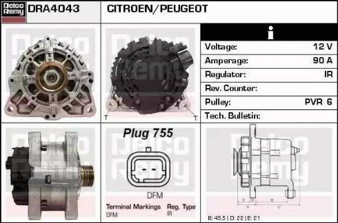 Remy DRA4043 - Alternatore autozon.pro