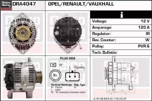 Remy DRA4047 - Alternatore autozon.pro