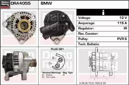 Remy DRA4055 - Alternatore autozon.pro