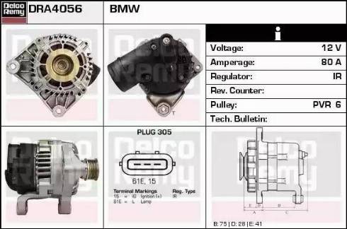 Remy DRA4056 - Alternatore autozon.pro