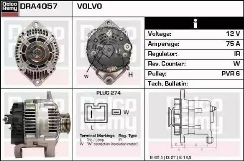 Remy DRA4057 - Alternatore autozon.pro