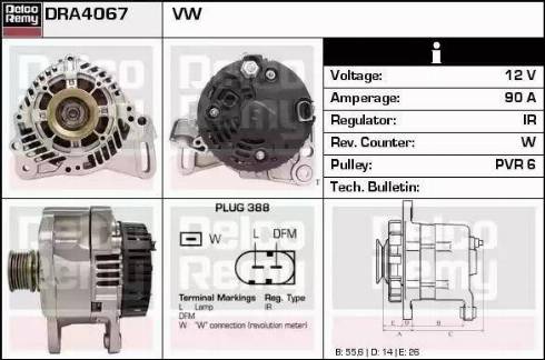 Remy DRA4067 - Alternatore autozon.pro