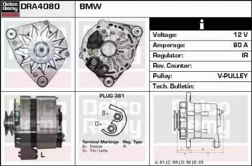 Remy DRA4080 - Alternatore autozon.pro