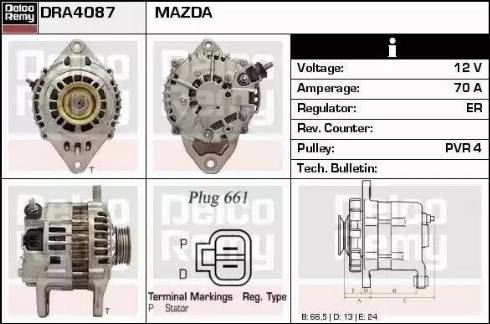 Remy DRA4087 - Alternatore autozon.pro