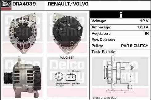 Remy DRA4039 - Alternatore autozon.pro