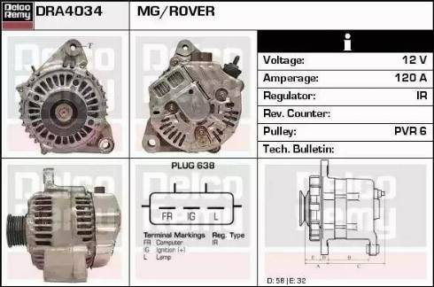 Remy DRA4034 - Alternatore autozon.pro