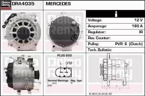 Remy DRA4035 - Alternatore autozon.pro