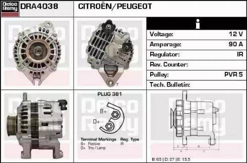 Remy DRA4038 - Alternatore autozon.pro