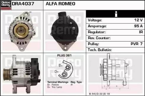 Remy DRA4037 - Alternatore autozon.pro