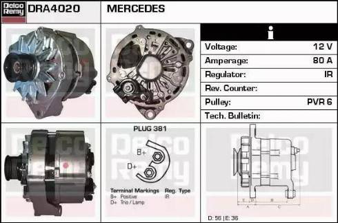 Remy DRA4020 - Alternatore autozon.pro