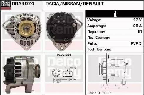 Remy DRA4074 - Alternatore autozon.pro