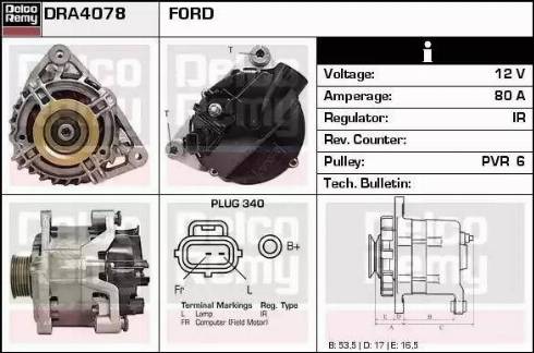 Remy DRA4078 - Alternatore autozon.pro