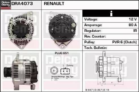 Remy DRA4073 - Alternatore autozon.pro