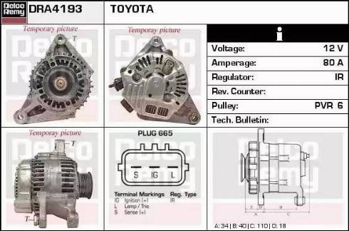 Remy DRA4193 - Alternatore autozon.pro