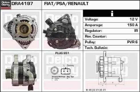 Remy DRA4197 - Alternatore autozon.pro