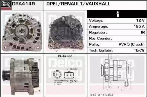 Remy DRA4149 - Alternatore autozon.pro